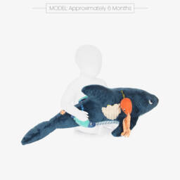 Moulin Roty-لعبة أنشطة طريّة حوت لون أزرق للأطفال (58 سم) | Childrensalon