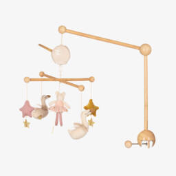Moulin Roty-Musical Ballerina Mouse & Swan Mobile (65cm) | Childrensalon