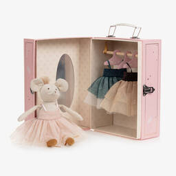 Moulin Roty-Pink Ballerina Mouse Dress-Up Toy (25cm) | Childrensalon