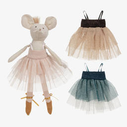 Moulin Roty-Pink Ballerina Mouse Dress-Up Toy (25cm) | Childrensalon
