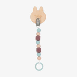 Moulin Roty-Wooden Rabbit Dummy Clip  | Childrensalon