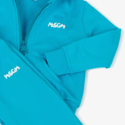 MSGM-Blue Cotton Tracksuit | Childrensalon