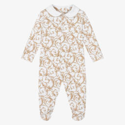 Allure White Supima Cotton Babysuit