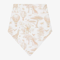 مريلة قطن سوبيما لون بيج للأطفال الرضع