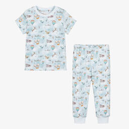 My Little Pie-بيجاما قطن سوبيما عضوي لون أزرق للأولاد | Childrensalon