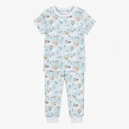 My Little Pie-بيجاما قطن سوبيما عضوي لون أزرق للأولاد | Childrensalon