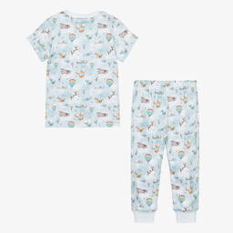 My Little Pie-بيجاما قطن سوبيما عضوي لون أزرق للأولاد | Childrensalon