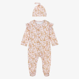 Girls Allure Pink Supima Cotton Babysuit Set
