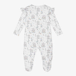 My Little Pie-أفرول بيبي غرو قطن جيرسي لون أبيض للمولودات | Childrensalon