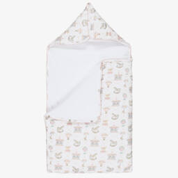 My Little Pie-Конверт бело-розовый из хлопка супима Coquette для девочек (82см) | Childrensalon