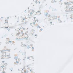 My Little Pie-بطانية قطن سوبيما عضوي لون أبيض (82 سم) | Childrensalon