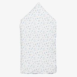 My Little Pie-White Supima Cotton Delicate Blue Nest (80cm) | Childrensalon