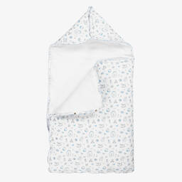 My Little Pie-White Supima Cotton Delicate Blue Nest (80cm) | Childrensalon