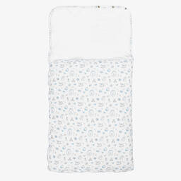 My Little Pie-White Supima Cotton Delicate Blue Nest (80cm) | Childrensalon