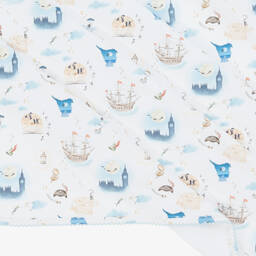 My Little Pie-بطانية قطن سوبيما لون أبيض للمواليد (80 سم) | Childrensalon