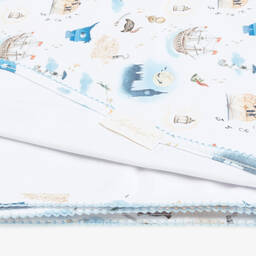 My Little Pie-بطانية قطن سوبيما لون أبيض للمواليد (80 سم) | Childrensalon