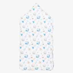 My Little Pie-White Supima Cotton Peter Pan Nest (80cm) | Childrensalon