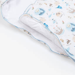 My Little Pie-White Supima Cotton Peter Pan Nest (80cm) | Childrensalon