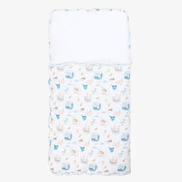 My Little Pie-White Supima Cotton Peter Pan Nest (80cm) | Childrensalon