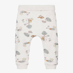 Beige Winnie The Pooh Baby Trousers in Organic Cotton