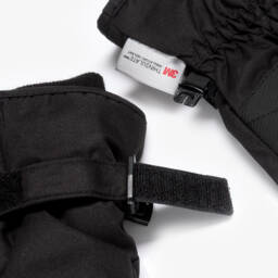 NAME IT-Лыжные перчатки черные технические с отражающими деталями | Childrensalon