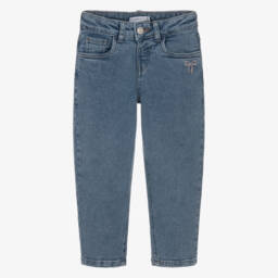 NAME IT-Girls Dusky Pink Organic Cotton Blouse with Bows | Childrensalon