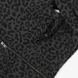 NAME IT-Girls Brown & Black Animal Print Denim Jacket | Childrensalon