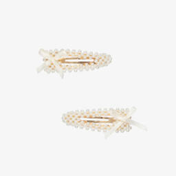 NAME IT-Girls Grey Marl Knitted Cardigan with Satin Bows | Childrensalon