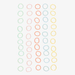 NAME IT-Girls Pastel Pink & Blue Hair Elastics (Pack of 50) | Childrensalon