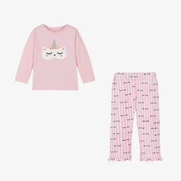 NAME IT-بيجاما قطن لون زهري للبنات | Childrensalon