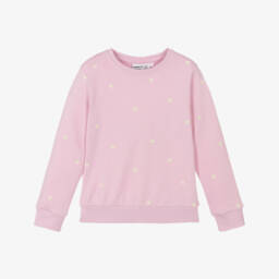 Свитшот розовый с сердечками для девочек