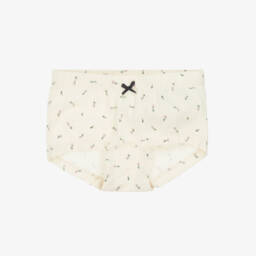 NAME IT-Girls Pink & Ivory Cotton Knickers (3 Pack) | Childrensalon