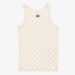 NAME IT-Girls Pink & Ivory Cotton Vests (2 Pack) | Childrensalon