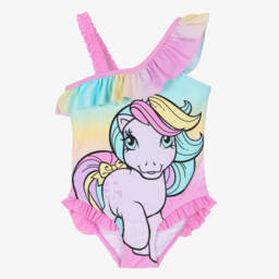 Girls Pink My Little Pony Ruffle Swimsuit