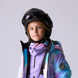 NAME IT-Lilac Fleece & Pink Jersey Multipurpose Snood | Childrensalon