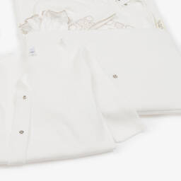 Nanán-طقم هدية بودي سوت قطن لون عاجي للأطفال | Childrensalon