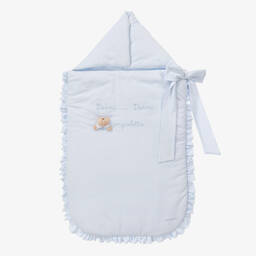 Light Blue Cotton Jersey Baby Nest (80cm)