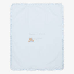 بطانية قطن لون أزرق فاتح (85 سم)