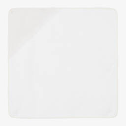 Nanán-White & Ivory Hooded Baby Towel (74cm) | Childrensalon