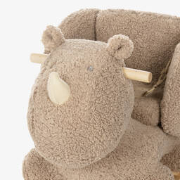 Nattou-Beige Rhino Rocking Toy (59cm) | Childrensalon