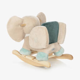 Nattou-Blue Elephant Rocking Toy (59cm) | Childrensalon
