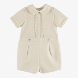 NaturaPura-Песочник кремовый из органического хлопка для малышей | Childrensalon