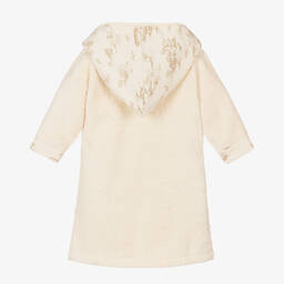 NaturaPura-Ivory Organic Cotton Baby Bathrobe | Childrensalon