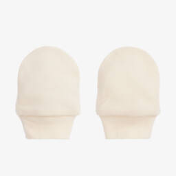 NaturaPura-Ivory Organic Cotton Scratch Mittens | Childrensalon