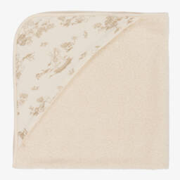 NaturaPura-Ivory Organic Hooded Towel (75cm) | Childrensalon