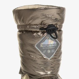 Naturino-Girls Gold Waterproof Snow Boots | Childrensalon