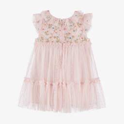 Needle & Thread-Baby Girls Pale Pink Embroidered Antoinettes Floral Dress | Childrensalon