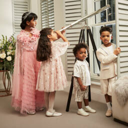 Needle & Thread-Girls Pink Tulle & Sequins Dress | Childrensalon