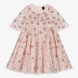 Needle & Thread-Girls Pink Tulle & Sequins Dress | Childrensalon
