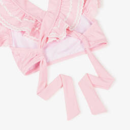 Nessi Byrd-Girls Pink Ruffle Bikini (UV50) | Childrensalon